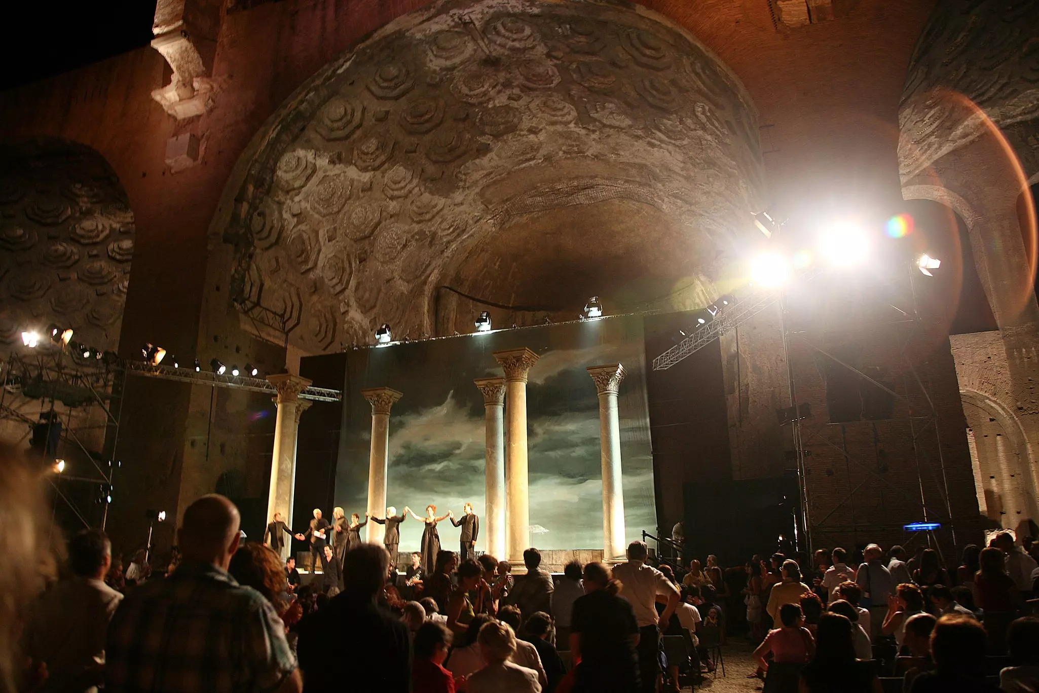 Massenzio Basilica in Rome, during The Estate Romana. Franco S. Origlia/Getty Images