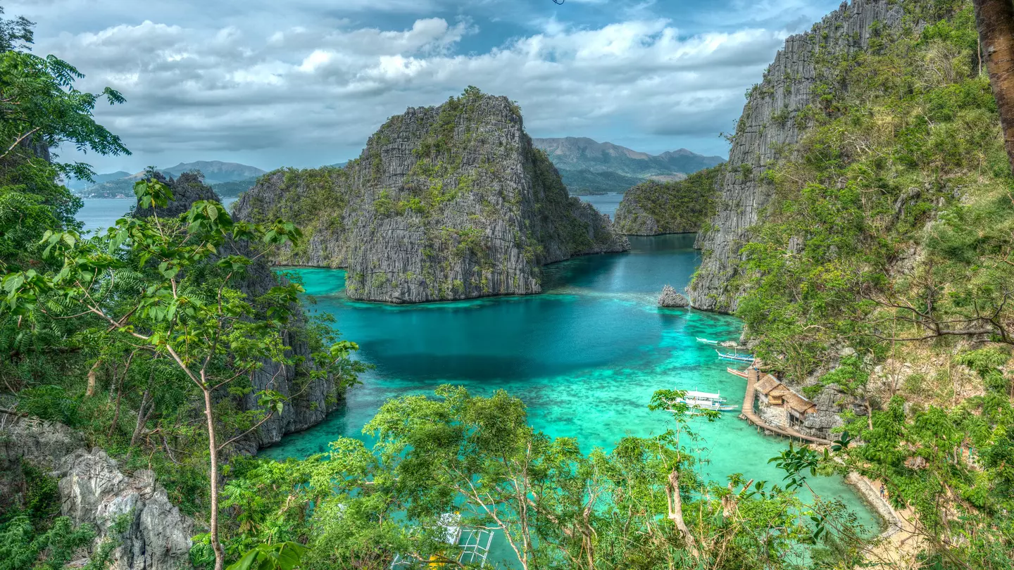 Coron Island in the Philippines.