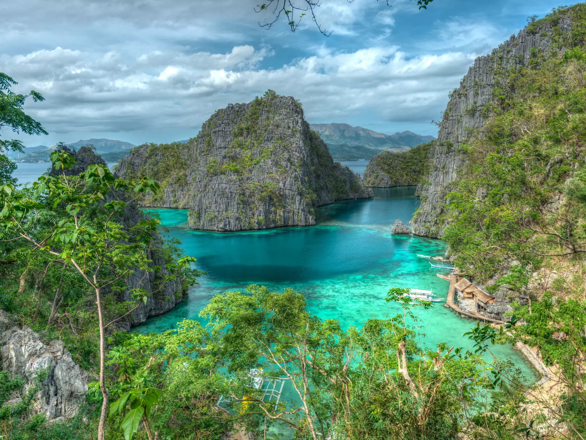 Coron Island in the Philippines.