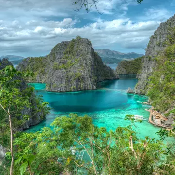 Coron Island in the Philippines.