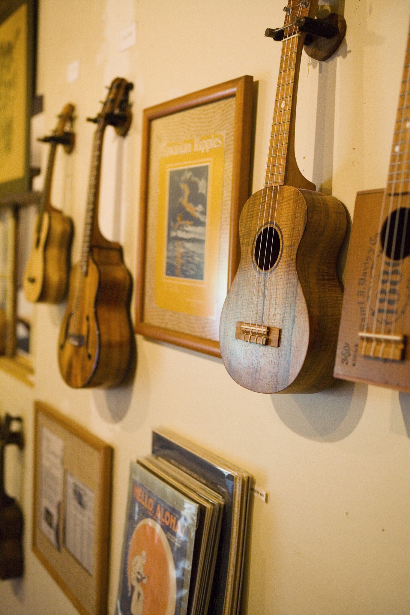 Ukeleles at Holualoa Ukulele.  Kailua Kona.