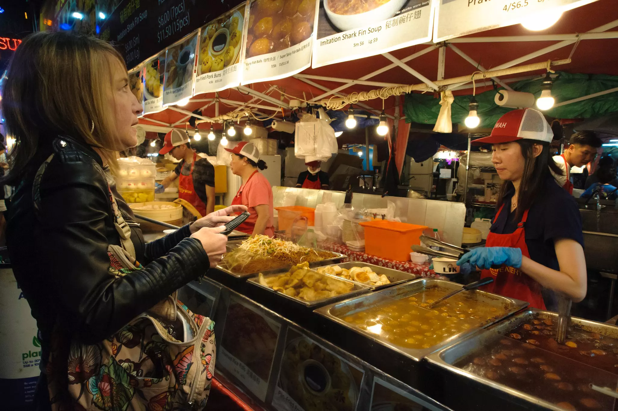 Food vendor at Richmond night market.