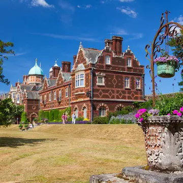 Sandringham,England - July 11,2010: Sandringham House is a country house on 20,000 acres of land near the village of Sandringham in Norfolk, England., License Type: media, Download Time: 2024-12-18T22:12:45.000Z, User: meg3348277, Editorial: true, purchase_order: 56530 - Guidebooks, job: Global Publishing-WIP, client: England 13, other: Megan Cassidy