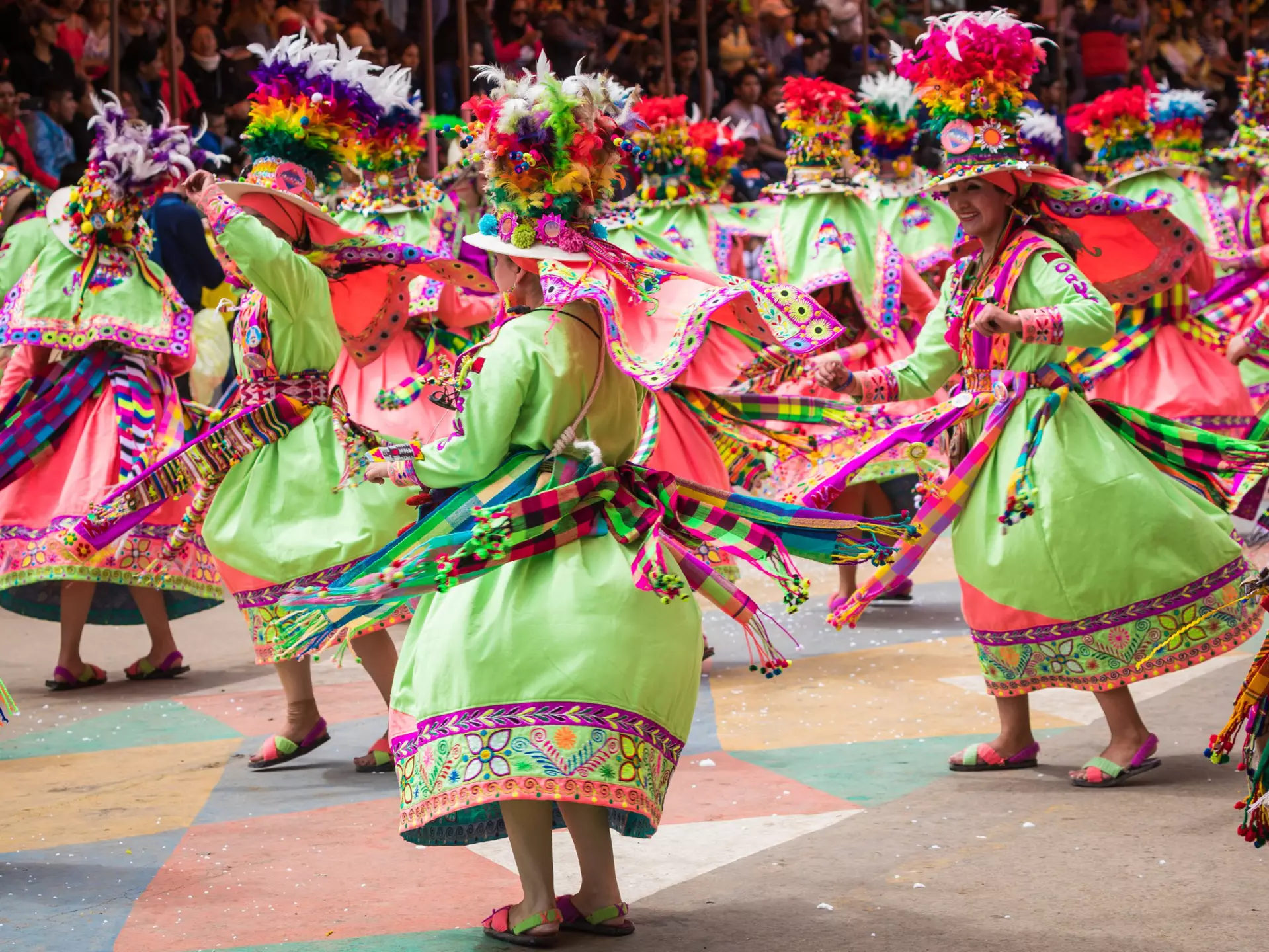 Dancers at Oruro Carnival in Bolivia. Curioso.Photography/Shutterstock