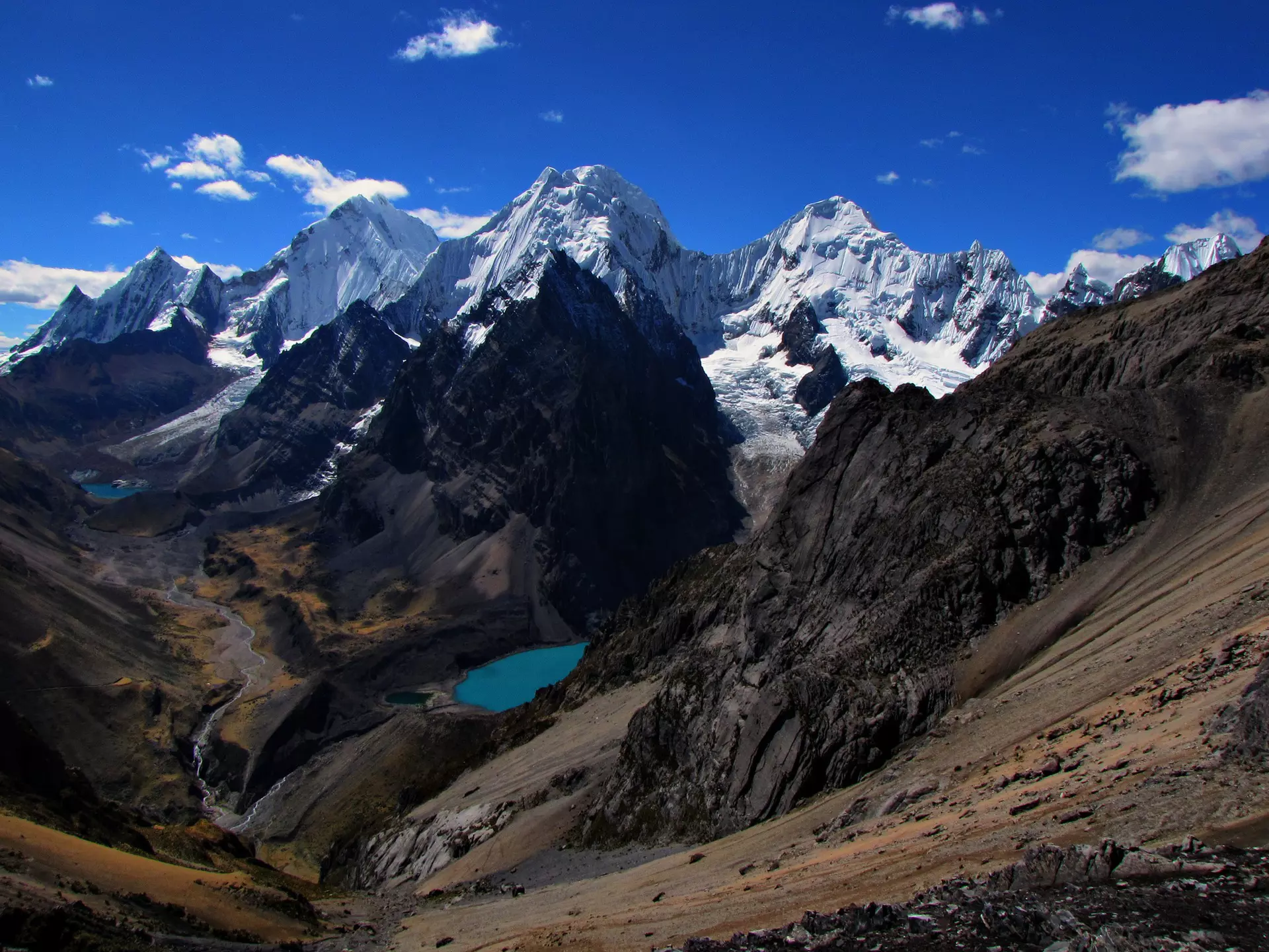 Take your adventure to the next level with a hike on the Huayhuash circuit. Michael Mellinger / Getty Images