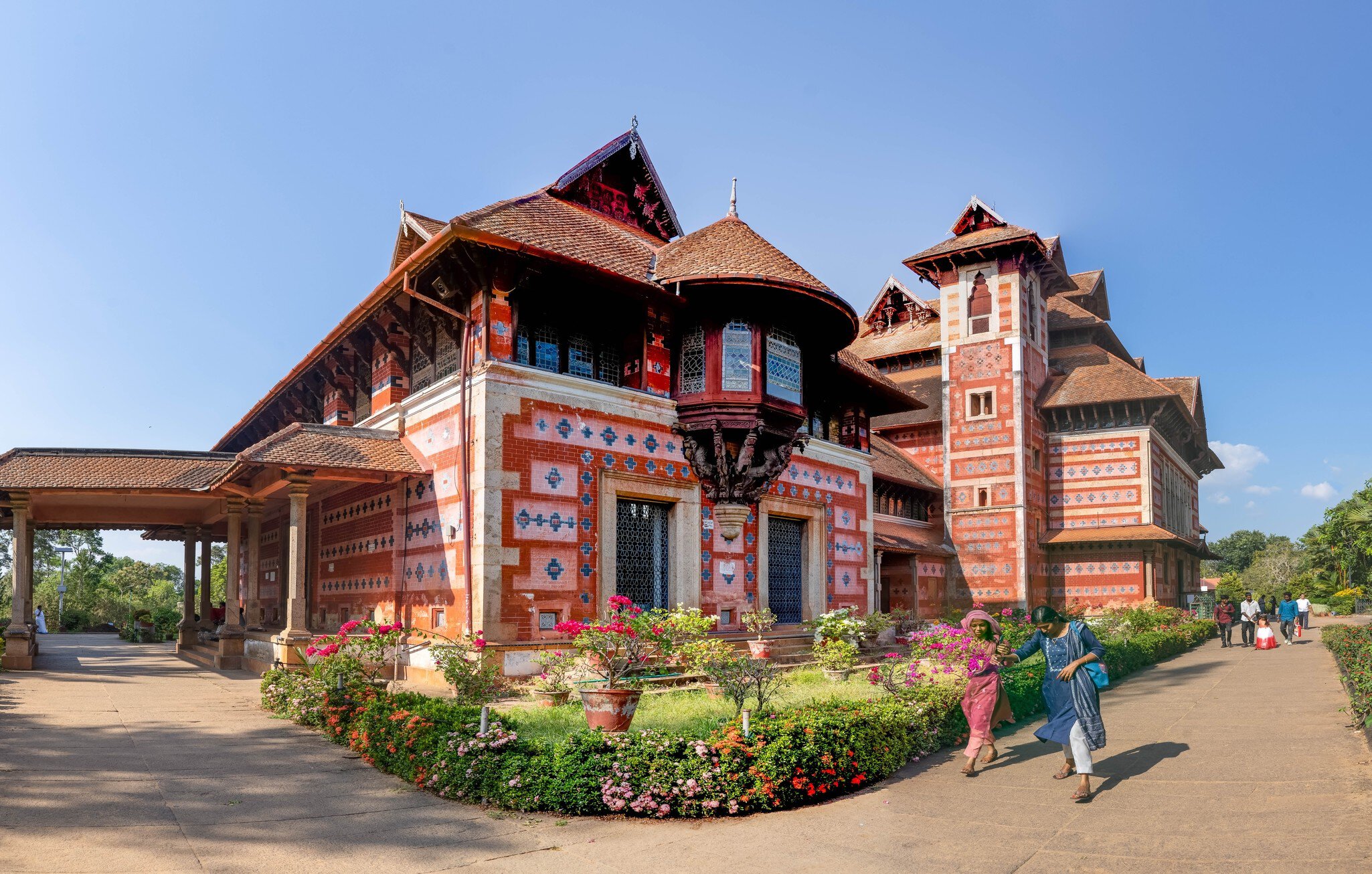 Exterior of Napier Museum in Thiruvananthapuram District of Kerala, India.