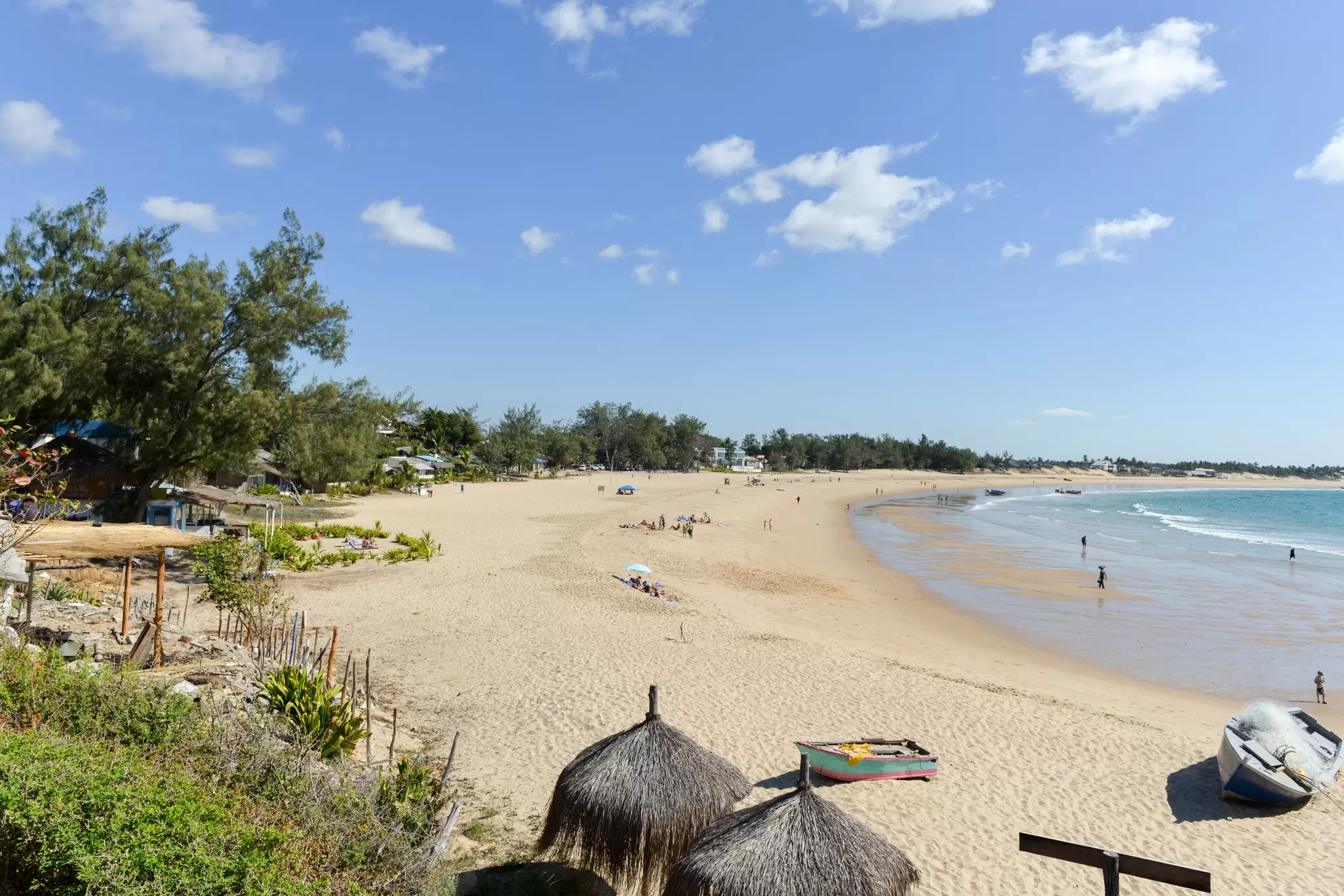 Shoreline of Tofo Beach in Vilankulo, Mozambique. demerzel21 / Getty Images

