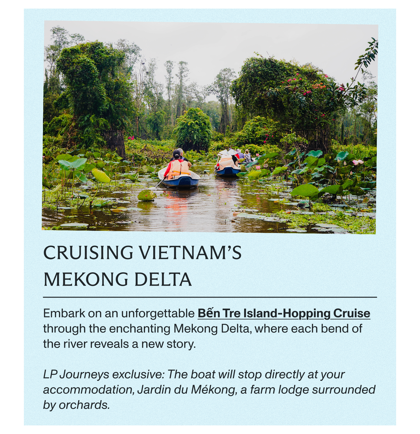 Cruising Vietnam's Mekong Delta