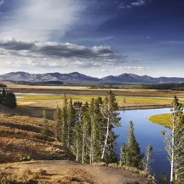 Yellowstone River in the Hayden Valley.