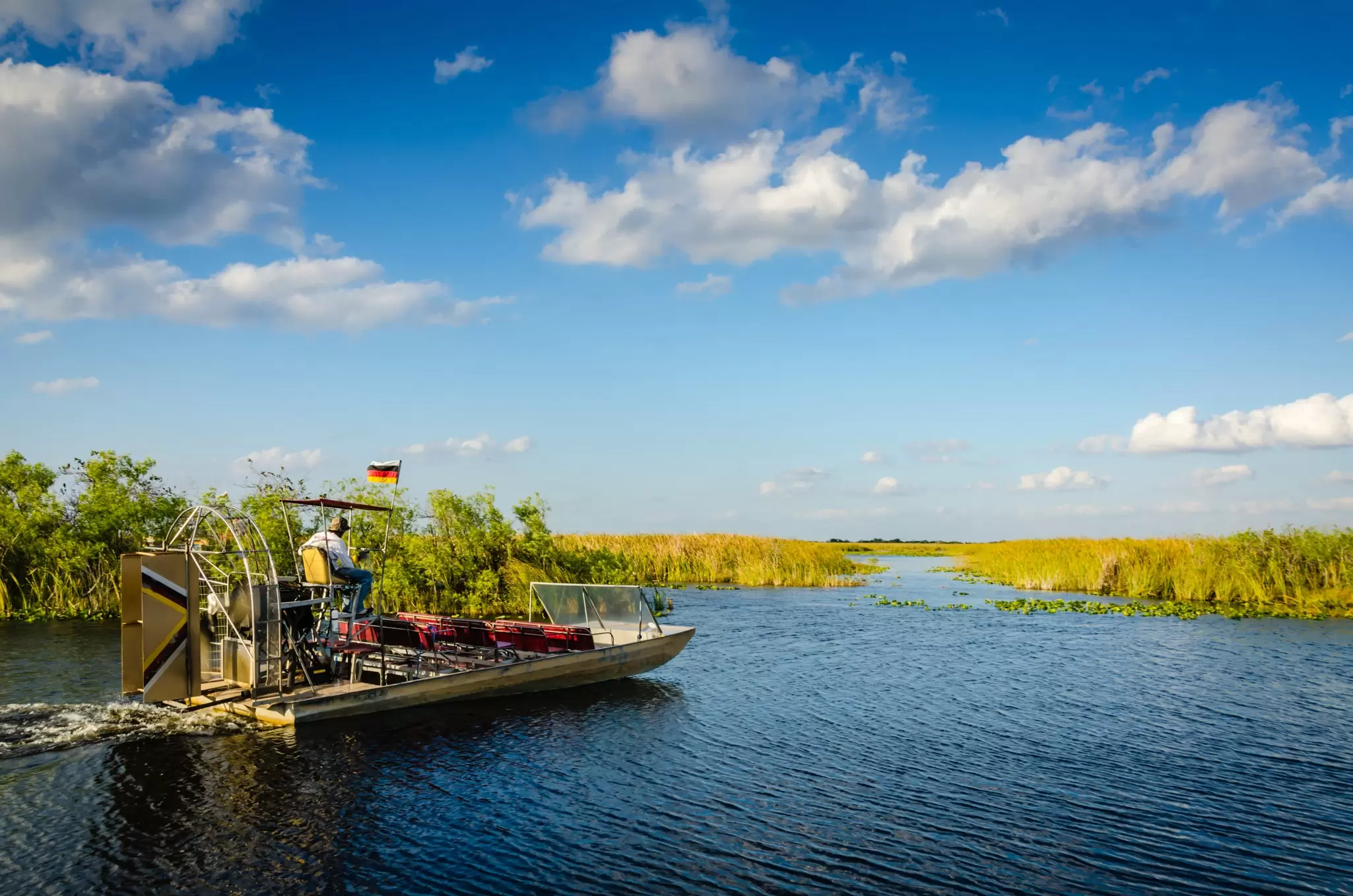 An airboat in the Florida Everglades. Sandra Foyt/Shutterstock