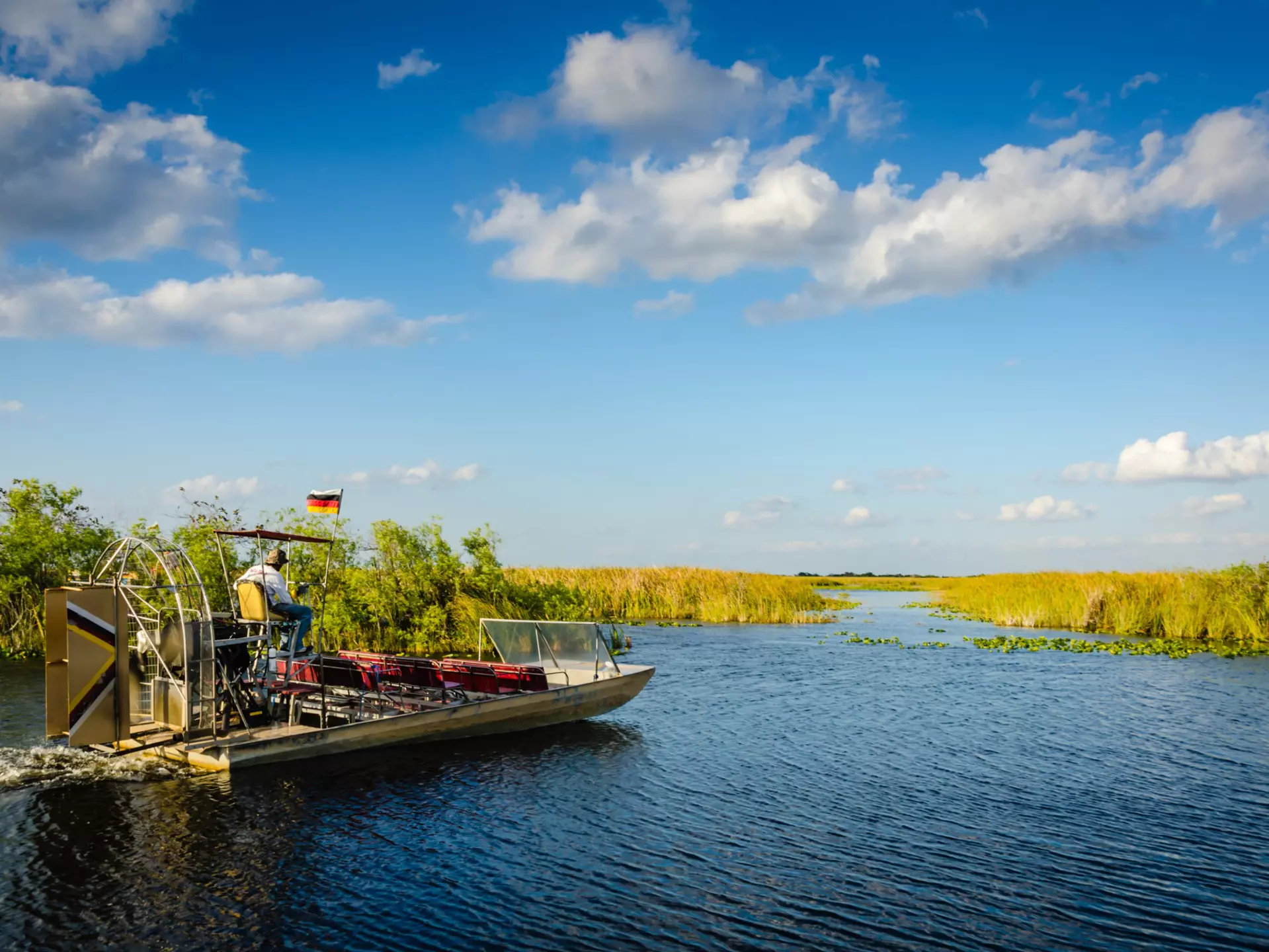 An airboat in the Florida Everglades. Sandra Foyt/Shutterstock