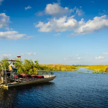 An airboat in the Florida Everglades. Sandra Foyt/Shutterstock