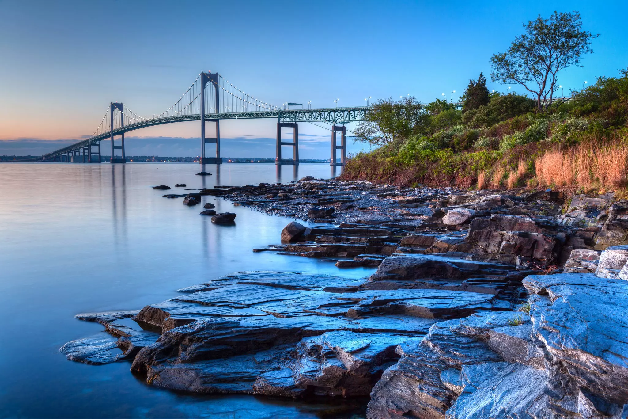 Cruise across scenic Newport Bridge as you take in small but mighty Rhode Island © JJM Photography / Shutterstock