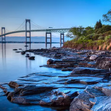 Long exposure HDR of the illuminated Newport bridge from Taylor's Point near Jamestown, Rhode Island, USA.
195045341
america, bay, beautiful, blue, bridge, coast, coastline, colorful, dawn, destination, dynamic, england, exposure, hdr, high, horizon, horizontal, island, jamestown, landmark, landscape, light, long, morning, narragansett, new, newport, night, ocean, orange, outdoors, range, reflection, rhode, ri, rocky, scenic, sea, seascape, shoreline, sky, skyline, summer, sunrise, sunset, tourism, tranquil, travel, twilight, usa, water