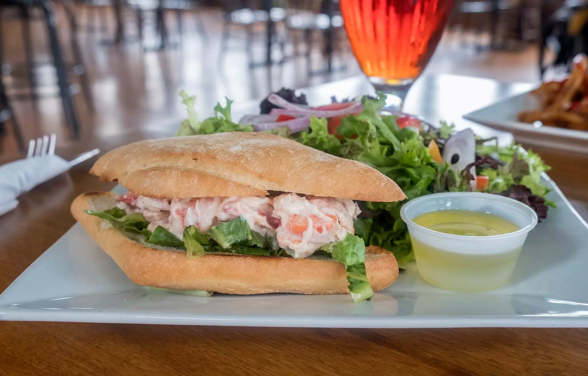 A lobster roll at a restaurant on Prince Edward Island, Canada. Chiyacat/Getty Images