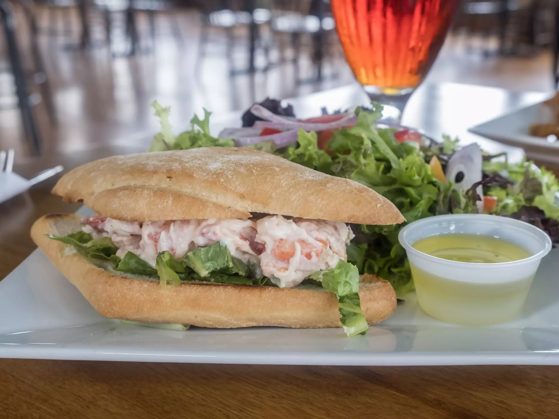 A lobster roll at a restaurant on Prince Edward Island, Canada. Chiyacat/Getty Images