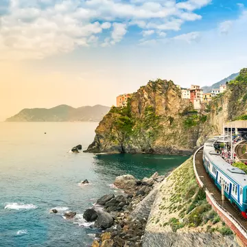 Cinque Terre National Park a famous tourist destination that's accessible by train in Liguria  © Julia Lavrinenko / Getty Images