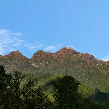 Mountains of the farallones de cali national park, colombia;
hills of mountains with clear sky, hiking in hills of colombia