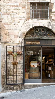 Front door of Osteria a Priori