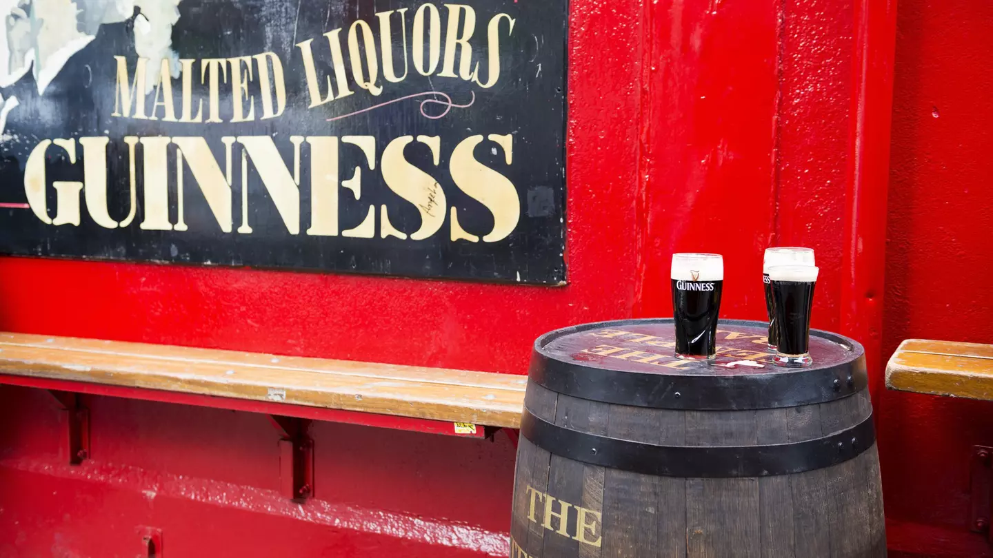 Dublin, Ireland - May 31, 2013: Pints of Guinness beer sit on a barrel outside Temple Bar, established in 1840 and located in the Temple Bar district of Dublin.
478999387
Guinness, Pub, Temple Bar, Building Exterior, No People, Stout, Facade, Color Image, Glass, Drinking, Relaxation, Red, Irish Culture, Famous Place, Pint Glass, Horizontal, Dublin - Ireland, County Dublin, Republic of Ireland, Northern Europe, Western Europe, Europe, Bar, Beer, Alcohol