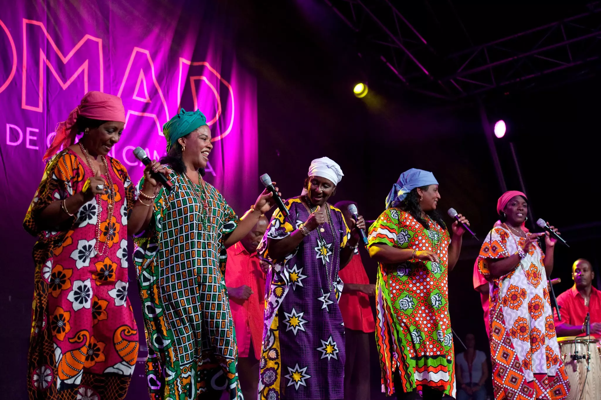 Creole Choir of Cuba from Camaguey in Cuba performs onstage during Womad in Las Palmas