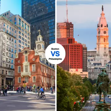 Our travel writers share what they love most about their two cities, Boston and Philadelphia.
