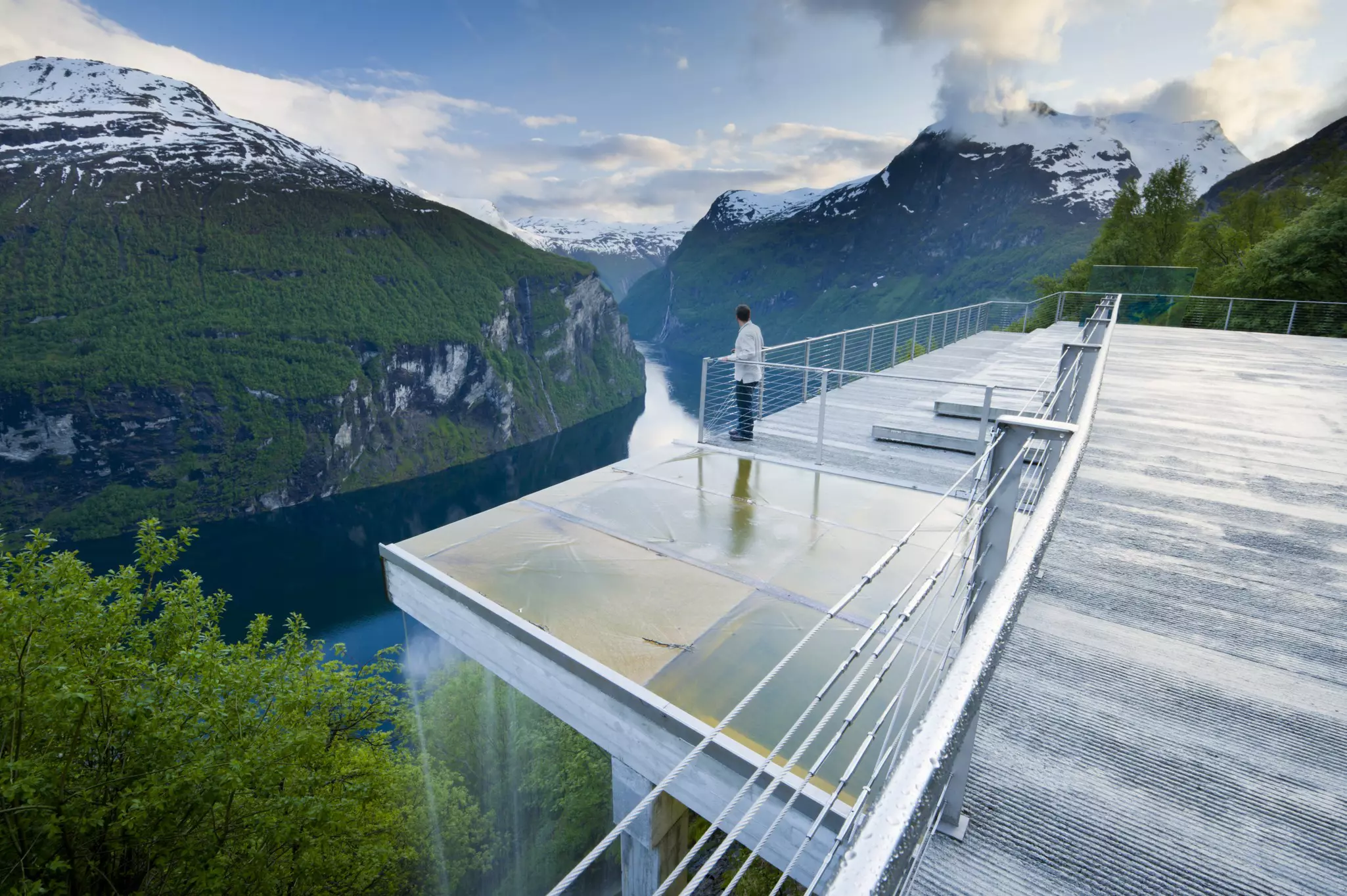 Ornevegen viewpoint over Geirangerfjord