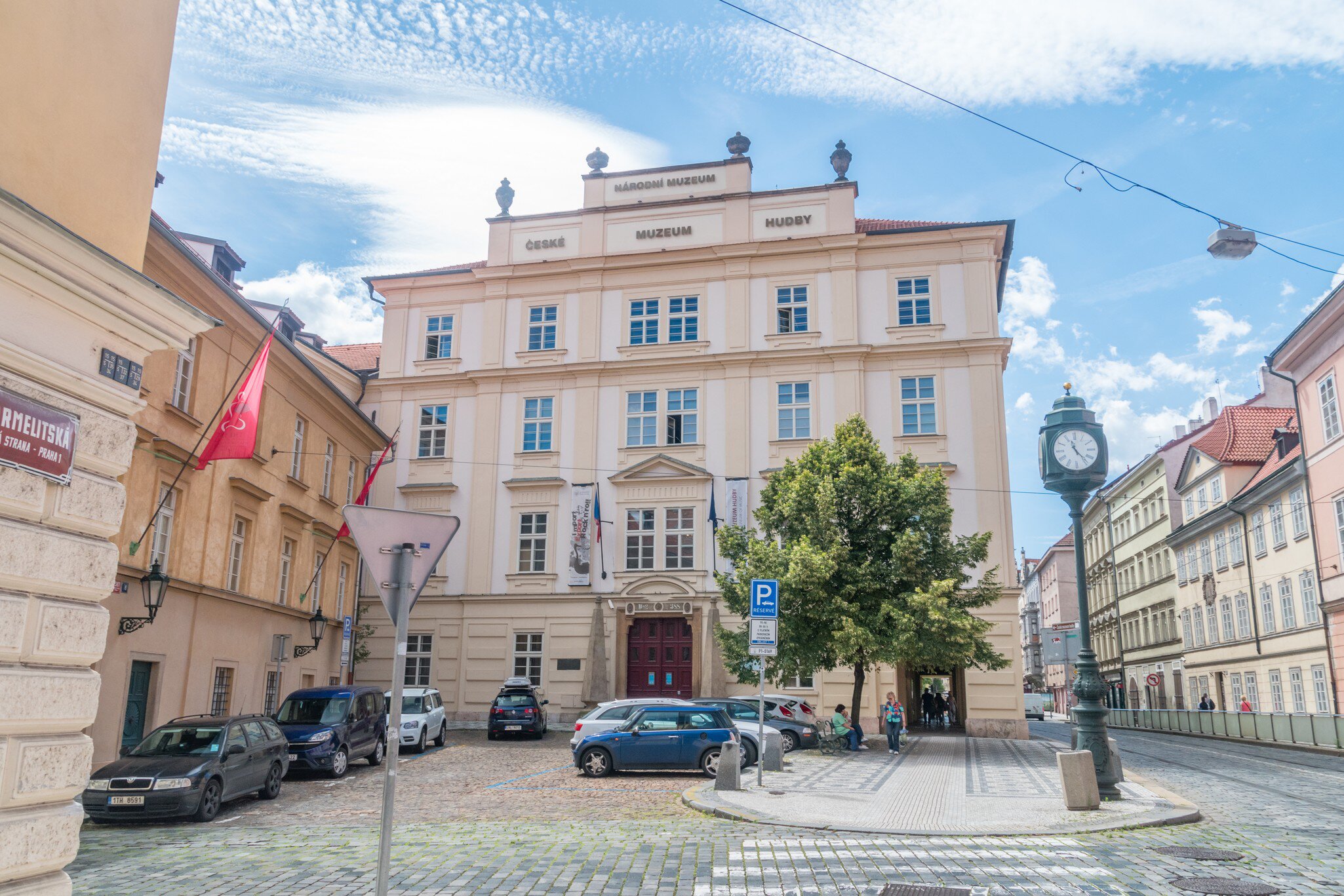 Prague, Czech Republic. Exterior of Czech Museum of Music.   