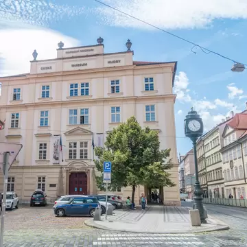 Prague, Czech Republic. Exterior of Czech Museum of Music.   