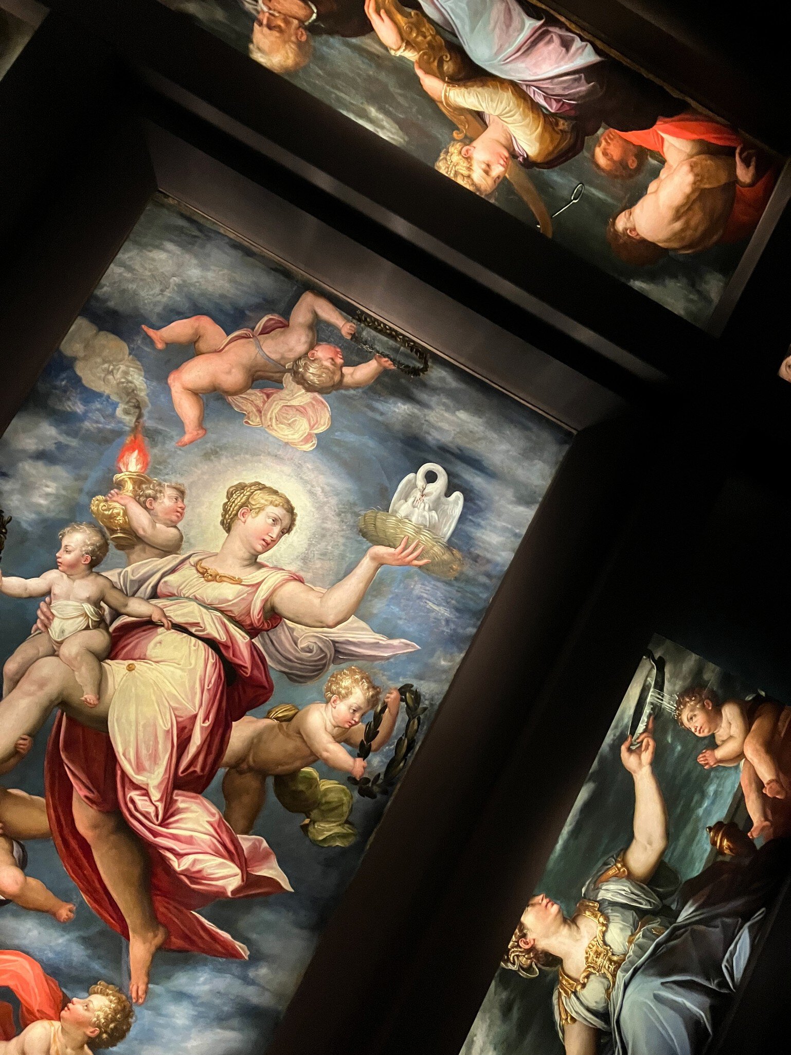 Paintings in the Gallerie dell'Accademia in Venice, Italy.