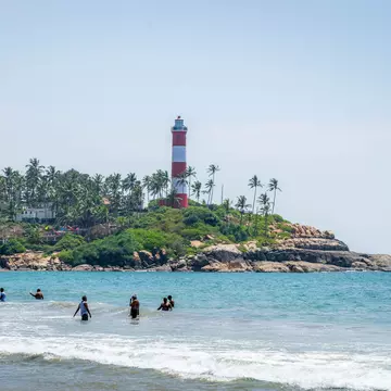 Kovalam, a popular beach spot in Kerala. Nesru Markmedia/Shutterstock