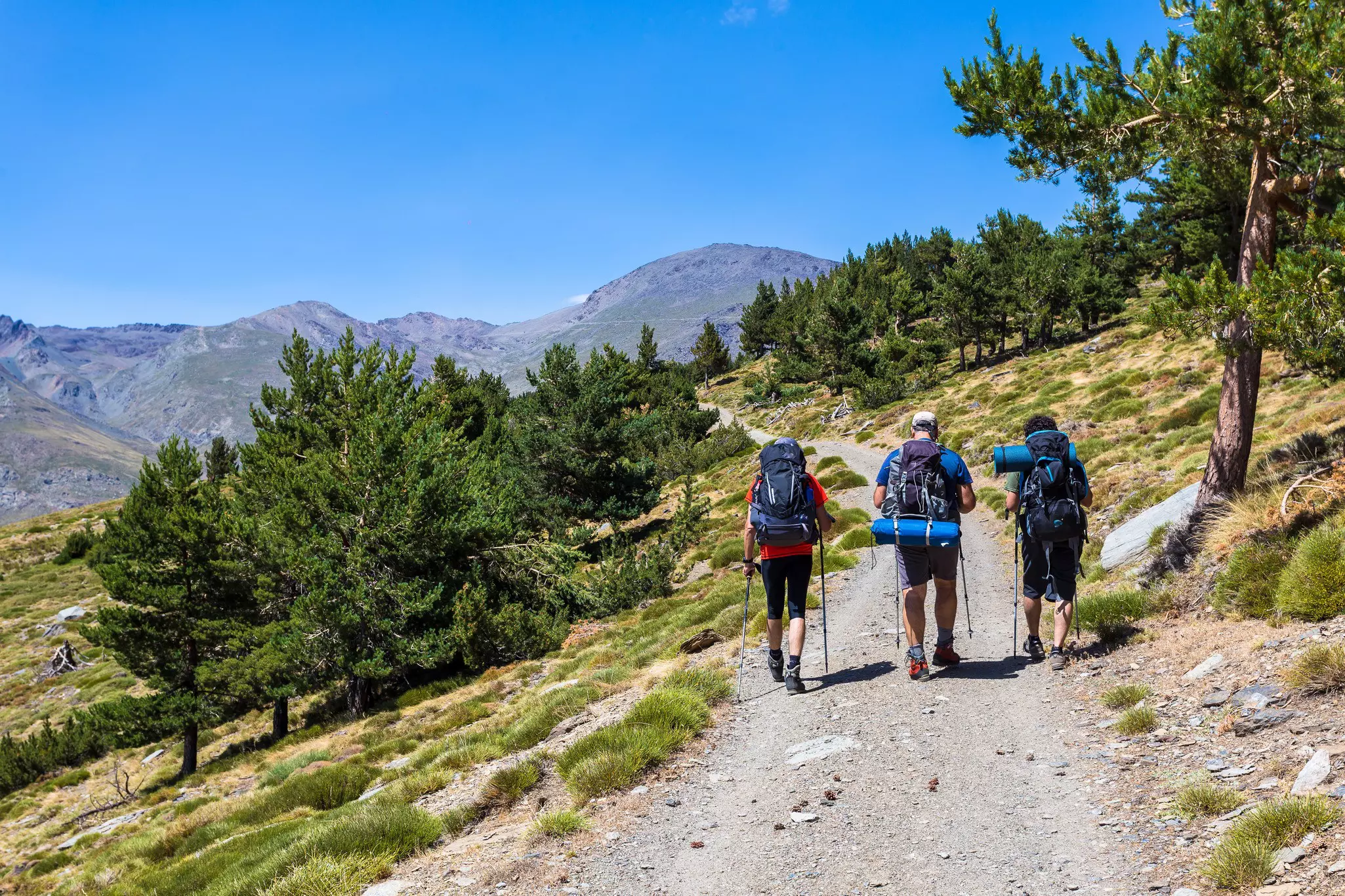 Hikers on the path to Mulhacén, mainland Spain's highest peak which can be done in a day © Ecuadorpostales / Shutterstock
