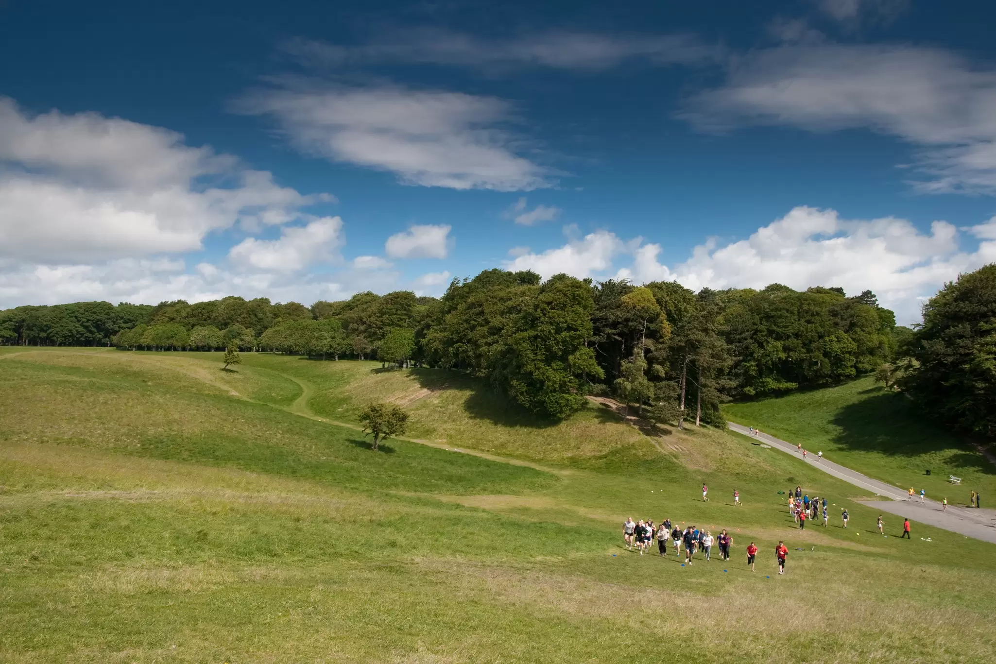 People walking at Phoenix Park