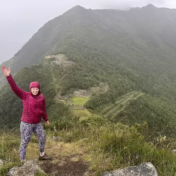 In the pouring rain, Lonely Planet editor Melissa Yeager reaches Choquequirao in Peru. The only way to reach the archeological site is to hike. Melissa Yeager/Lonely Planet