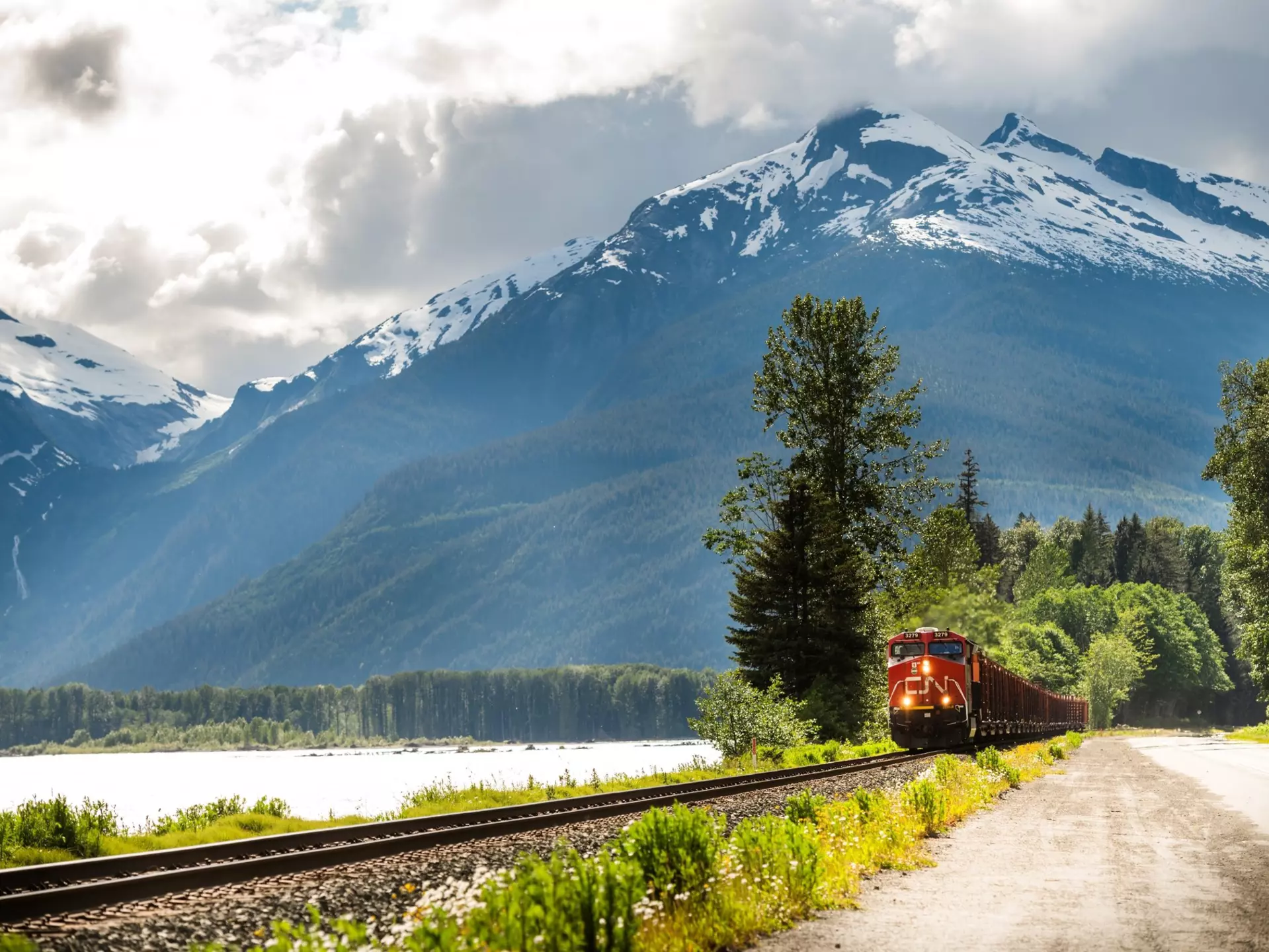 The Skeena train service crosses northern British Columbia in Canada. David Buzzard/Shutterstock