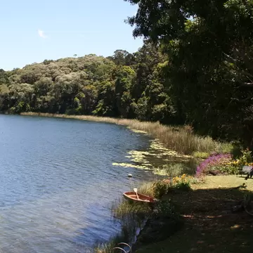 Lake Barrine in Crater Lakes National Park. Queensland, Australia.