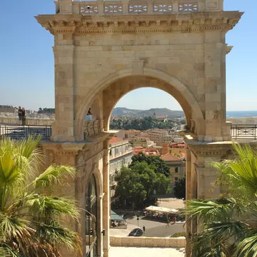 Bastione of Saint Remy, Cagliari, Sardinia, Italy.