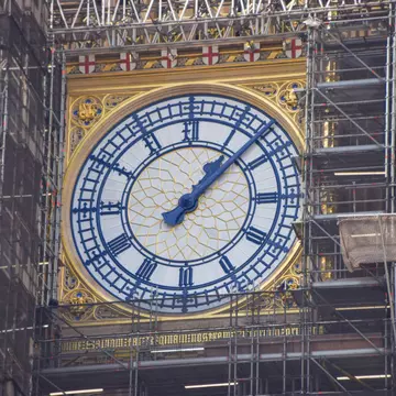 LONDON, UNITED KINGDOM - 2021/09/15: Big Ben's renovated clock face has been unveiled as refurbishment nears completion..Renovation of the famous landmark, whose official name is Elizabeth Tower, began in 2017 and is expected to be completed by early 2022. (Photo by Vuk Valcic/SOPA Images/LightRocket via Getty Images)
1235278417
elizabeth tower, famous, landmark, unveiling, view, historic