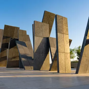 Abu Dhabi, UAE, 2019 04 27: Wahat Al Karama - it is home to a permanent memorial to the United Arab Emiratesâ€™ heroes â€“ soldiers, police, diplomats and civilians  License Type: media  Download Time: 2023-11-20T02:04:01.000Z  User: mvm_lonelyplanet  Is Editorial: Yes  purchase_order:   