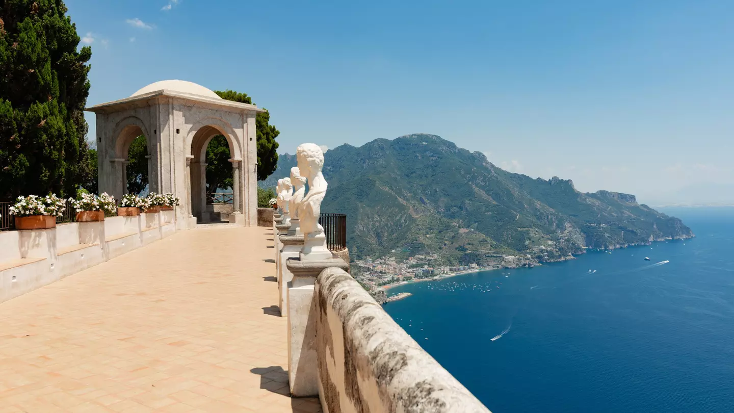 The Infinity Terrace at Villa Cimbrone in Ravello.