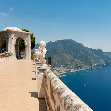 The Infinity Terrace at Villa Cimbrone in Ravello.
