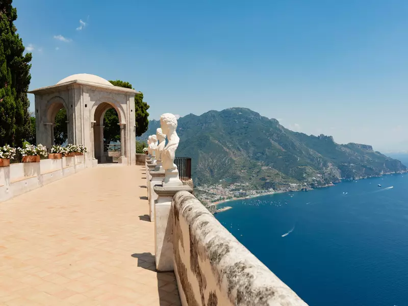 The Infinity Terrace at Villa Cimbrone in Ravello.
