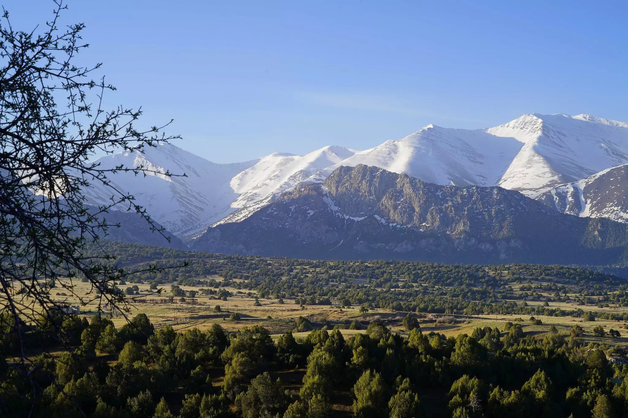 View from Zaamin National Park in the Jizzakh region of Uzbekistan