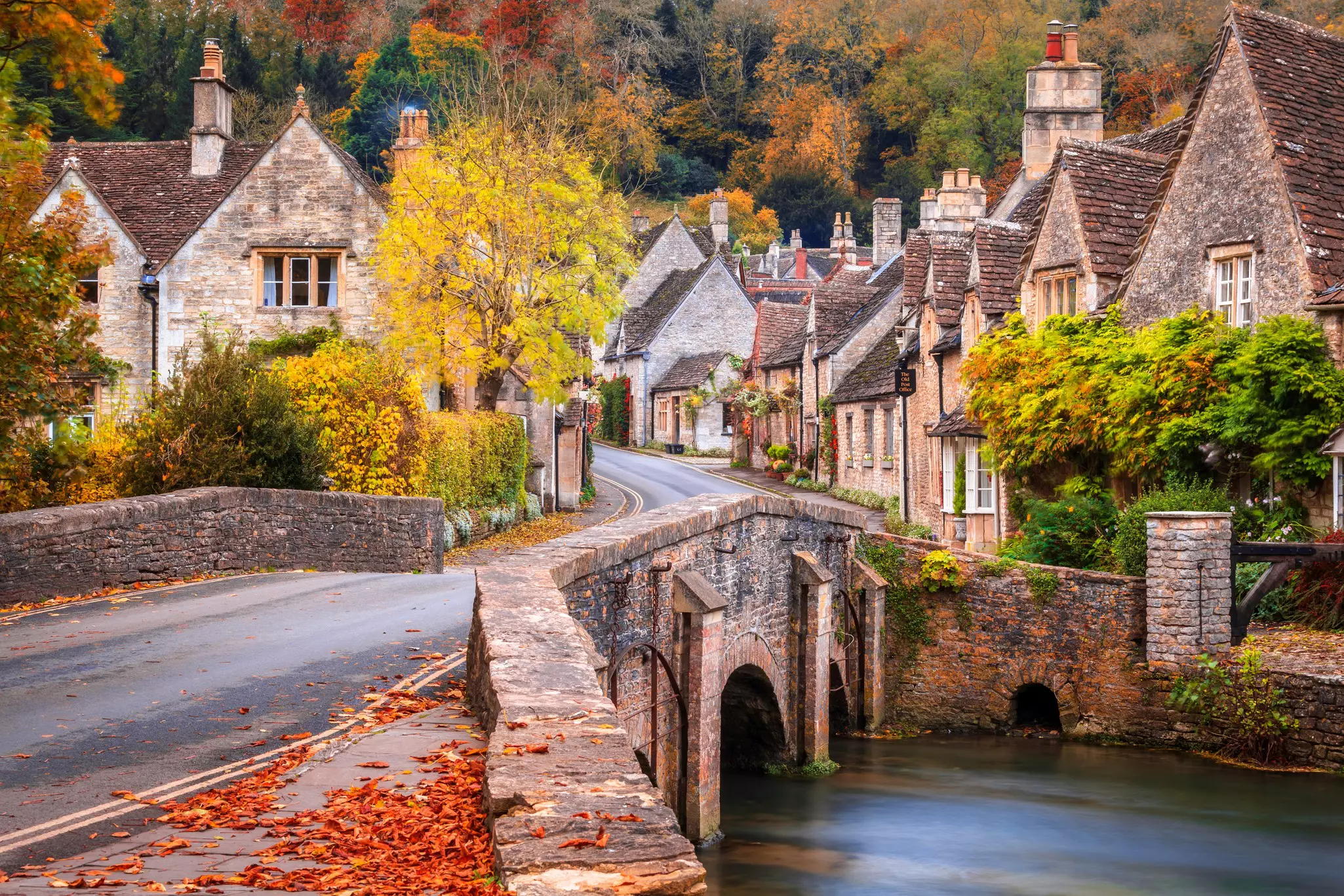 Head to the Cotswolds and take in the cozy autumnal scenes. joe daniel price/Getty Images