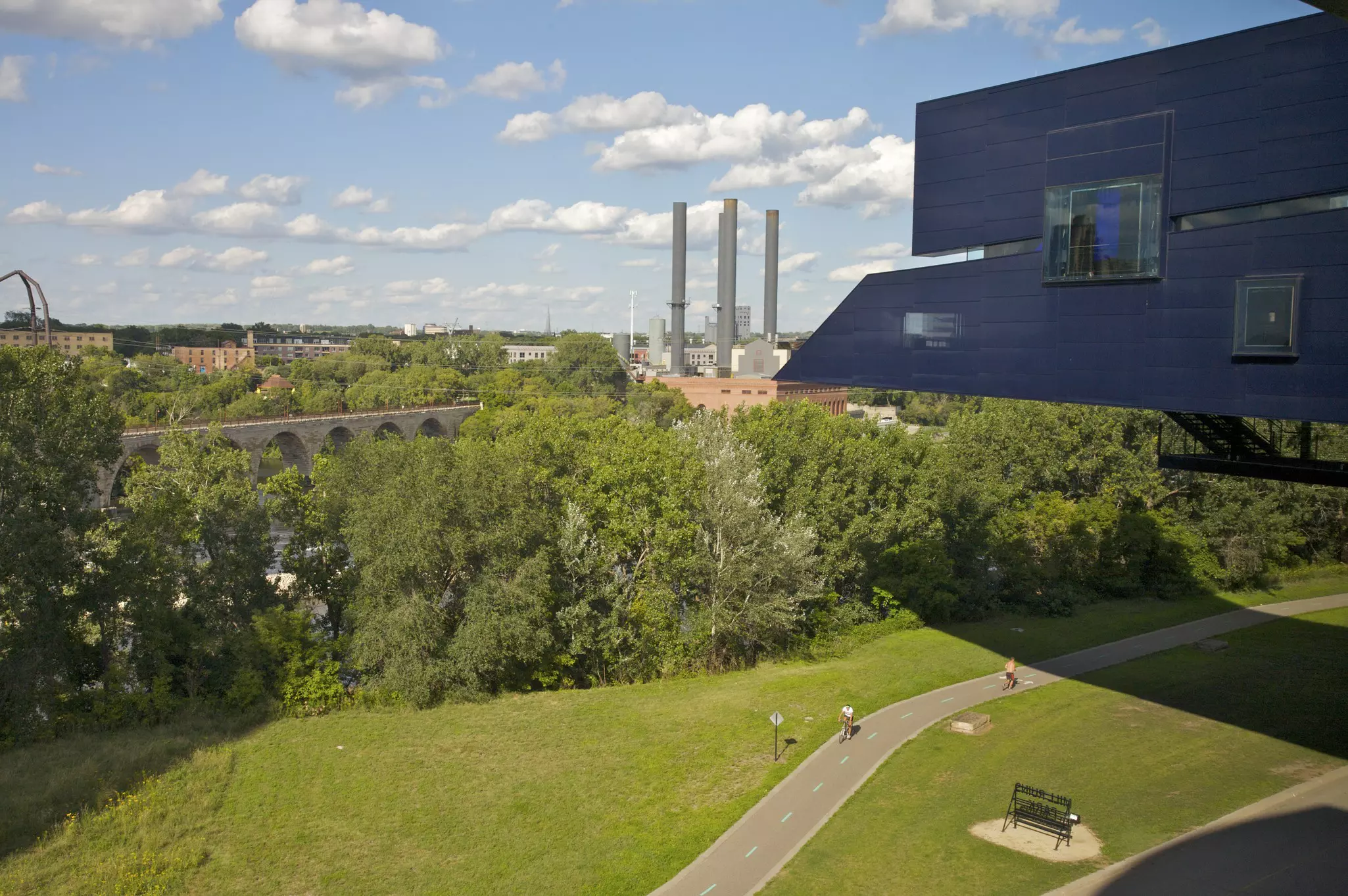 View of Gold Medal Park in Minneapolis, Minnesota