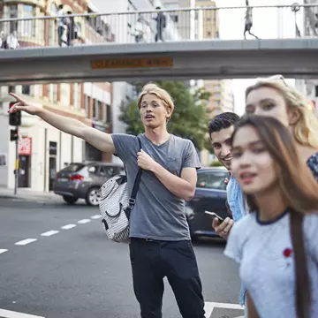 Young man hailing taxi while standing with friends on a Sydney street.
924150128
Malaysian Ethnicity, Young Women, Travel Destinations, Horizontal, Photography, 20-24 Years, Friendship, Youth Culture, Females, City, Mobile Phone, Leisure Activity, Millennial Generation, Day, Caucasian Ethnicity, Togetherness, Generation Z, Taxi, Enjoyment, Selective Focus, Wireless Technology, Standing, Carefree, Bag, Young Men, Capital Cities, Adults Only, City Street, Street, City Life, Casual Clothing, Outdoors, Sydney, Four People, Bridge - Built Structure, Fun, Arms Raised, Multi-Ethnic Group, Two People, Australia, Gesturing, Incidental People, Hailing A Ride, Travel, Males, People, Men, Tourism, Tourist, Adult, Bonding, Looking Away, Lifestyles, Women, Young Adult