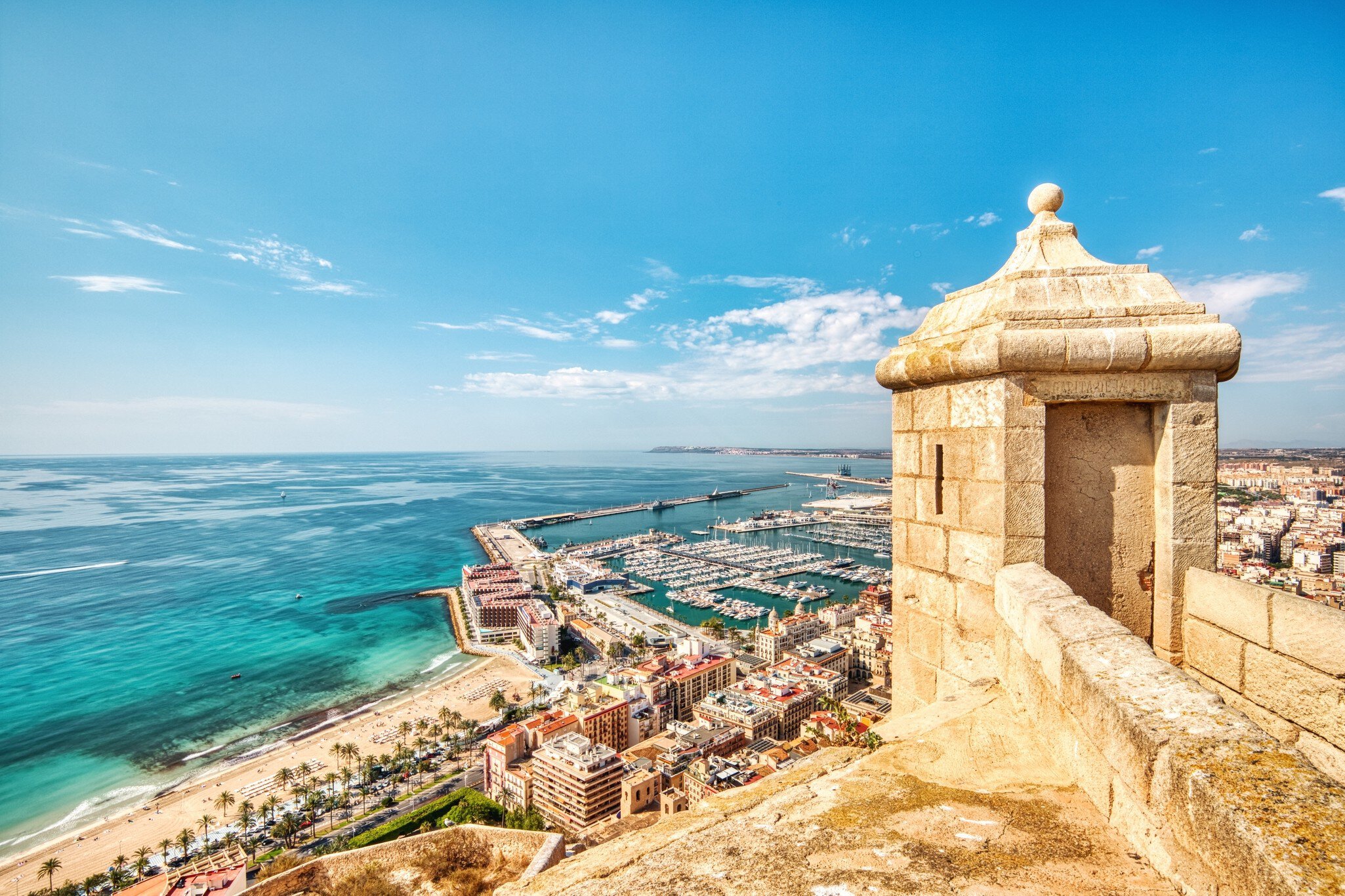 Santa Barbara Castle with Alicante Panorama Aerial View, Alicante, Spain, License Type: media, Download Time: 2024-10-03T16:36:14.000Z, User: Eointloughney87, Editorial: false, purchase_order: 56530, job: Global Publishing-WIP, client: Best Road Trips Spain & Portugal 3, other: Eoin T Loughney