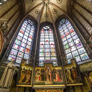 Interiors of Notre dame d'Anvers cathedral, Anvers, Belgium