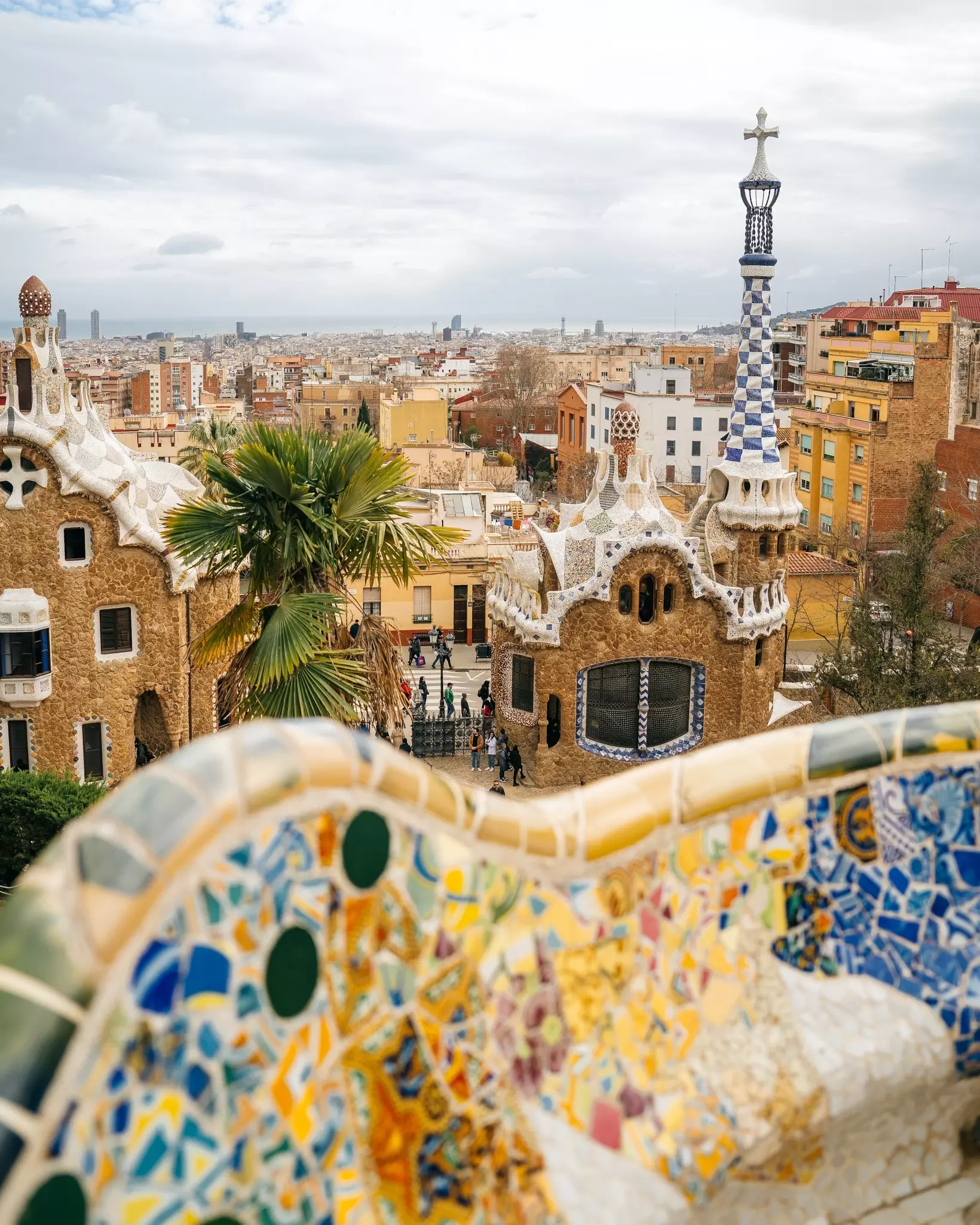 A view of the city of Barcelona. Famous city for the architecture such as Gaudí’s Park Güell. Spain, License Type: media, Download Time: 2025-03-11T13:52:50.000Z, User: Ppeterson948, Editorial: false, purchase_order: 65050 - Digital Destinations and Articles, job: Global Publishing WIP, client: Global Publishing WIP, other: Pia Peterson Haggarty