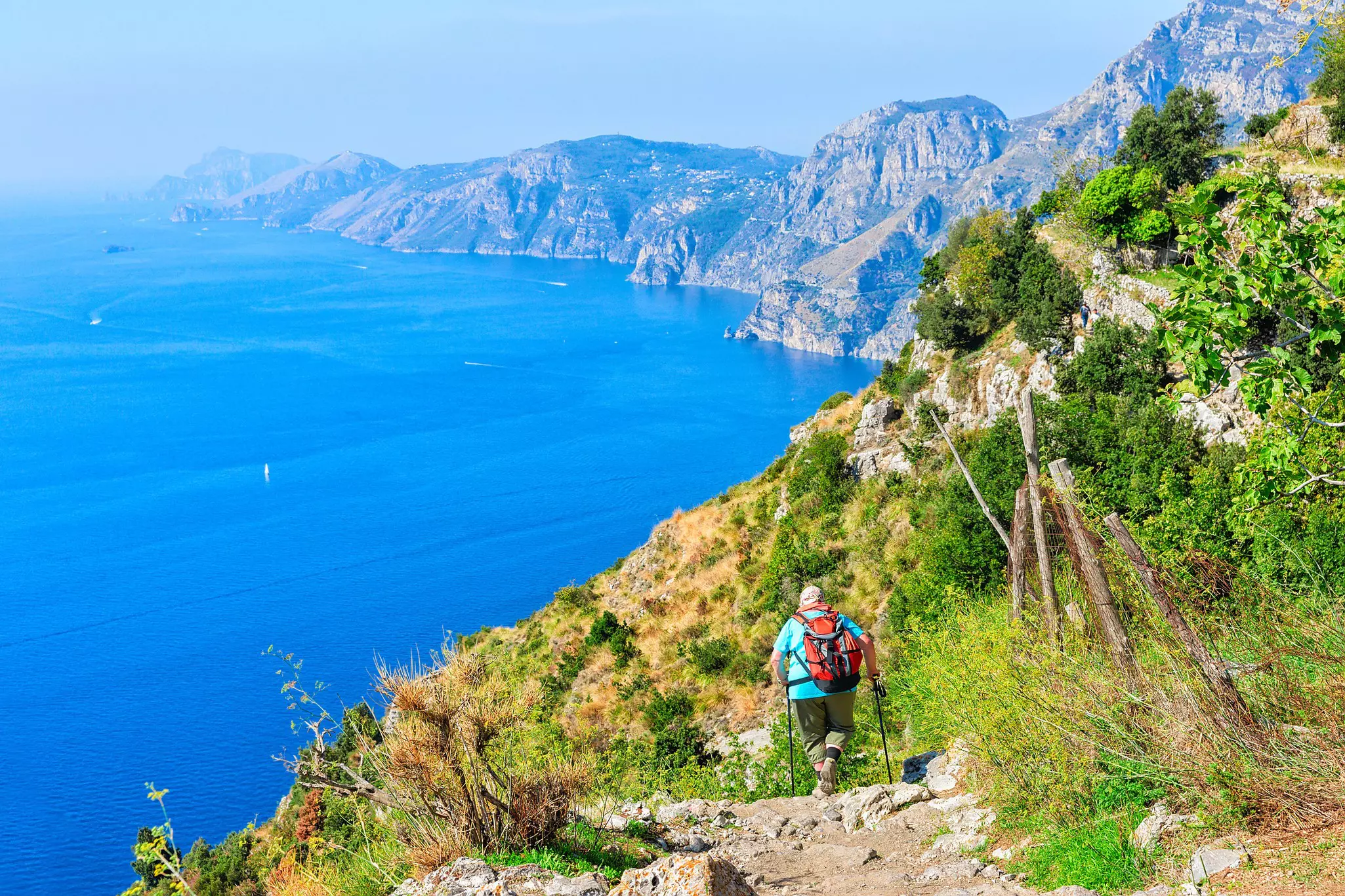 Local buses can get you to the trailhead for the Path of the Gods hike © RomanBabakin / Getty Images